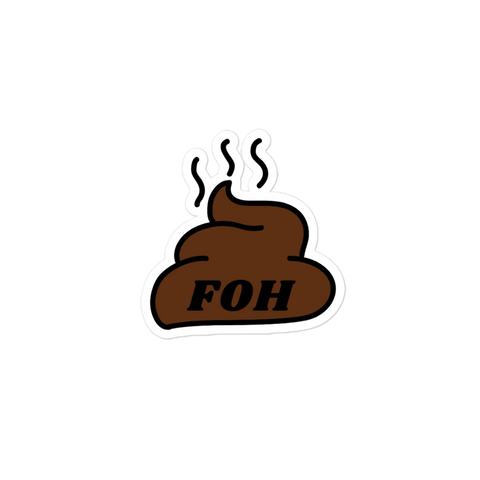 FOH Feeces stickers